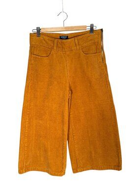 Sporting Life Wide Leg Cropped Corduroy Pants Culottes Boho Cotton 6